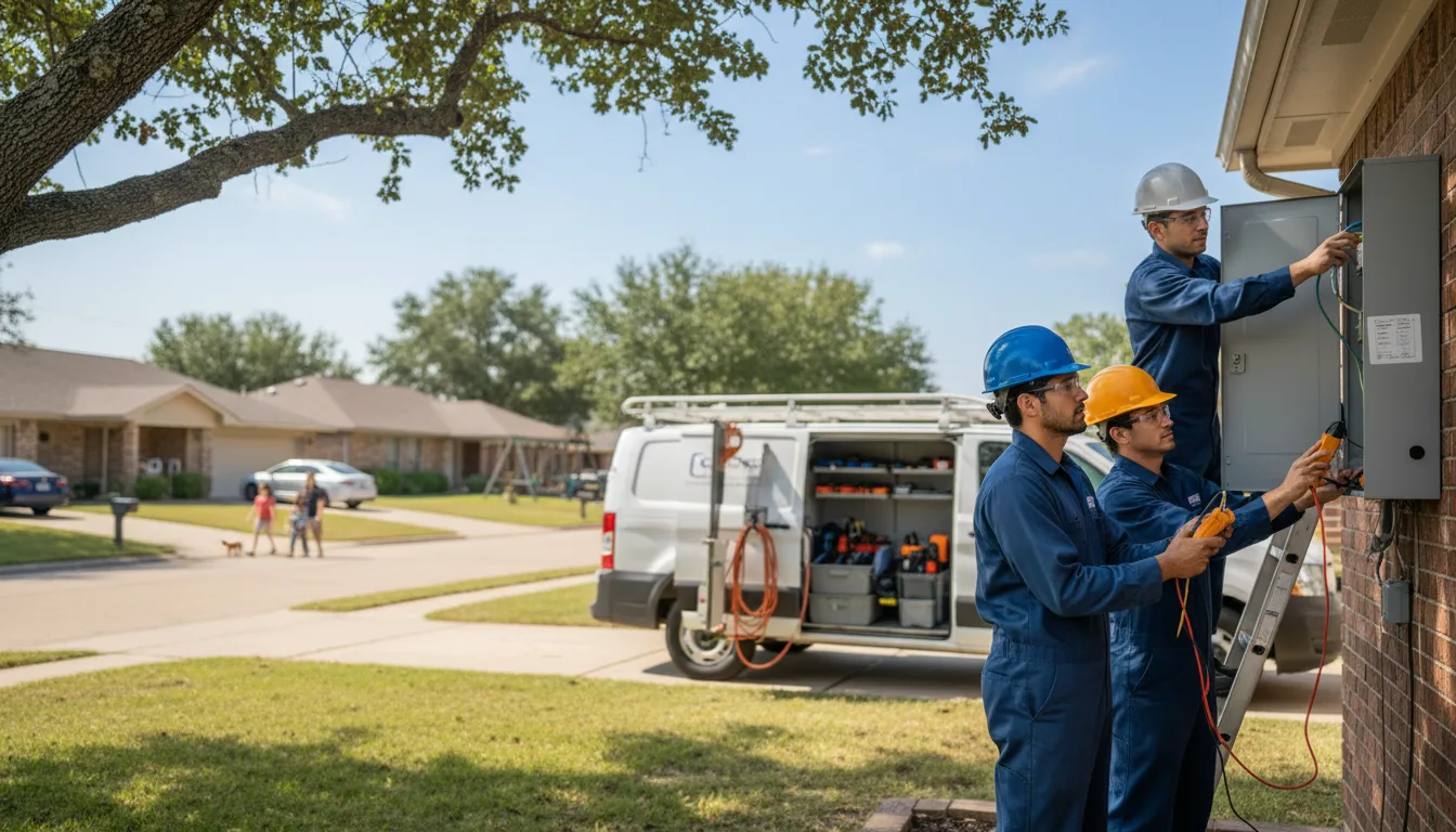 Certified electrician providing emergency electrical services in Golden Eagle, IL